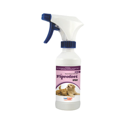 Savavet Fiprofort (Fipronil) Tick and Flea Control Spray for Dogs & Cats — detail shot