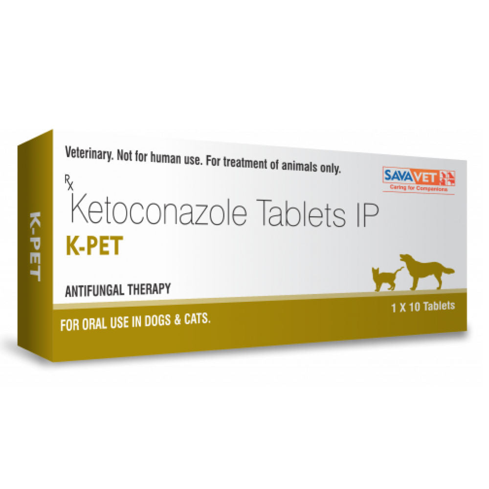 Savavet K Pet (Ketoconazole) 200mg Tablet for Dogs & Cats — back view