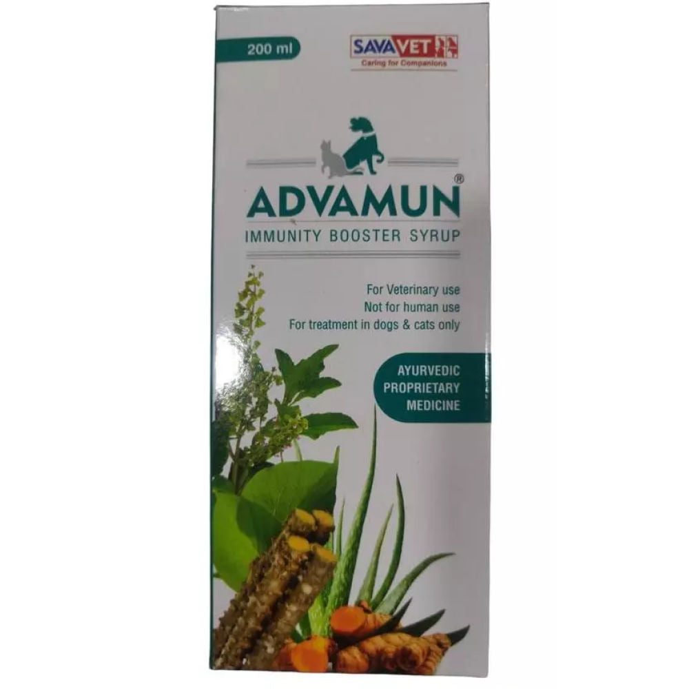 Savavet Advamun Immunity Booster Syrup for Dogs & Cats — side view