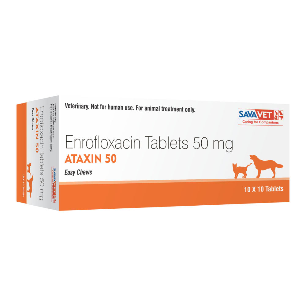 Savavet Ataxin (Enrofloxacin) Tablet for Dogs & Cats — side view