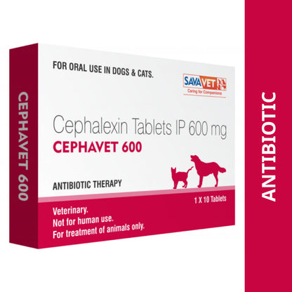 Savavet Cephavet 600 Mg Cephalexin Tablet For Dogs Cats