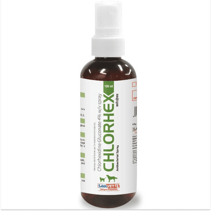 Savavet Chlorhex (Chlorhexidine) Spray for Dogs & Cats — side view