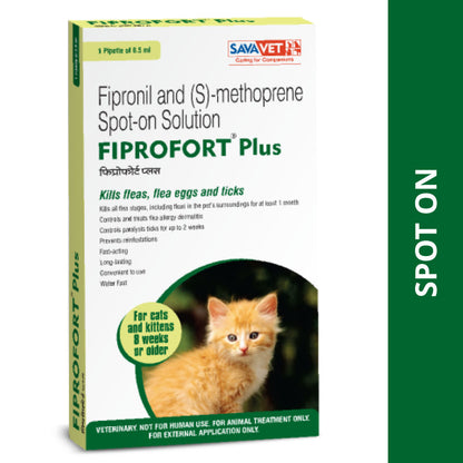 Savavet Fiprofort Plus Cat Tick And Flea Control Spot On