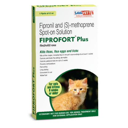 Savavet Fiprofort Plus Cat Tick And Flea Control Spot On - Image 2