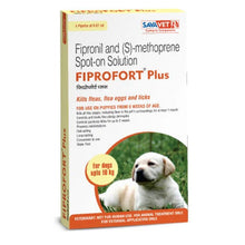 Savavet Fiprofort Plus (Fipronil) Tick & Flea Control Spot On for Dogs (Upto 10kg)