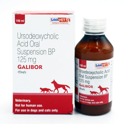Savavet Galibor Supsension (Ursodeoxycholic Acid) for Dogs & Cats — side view