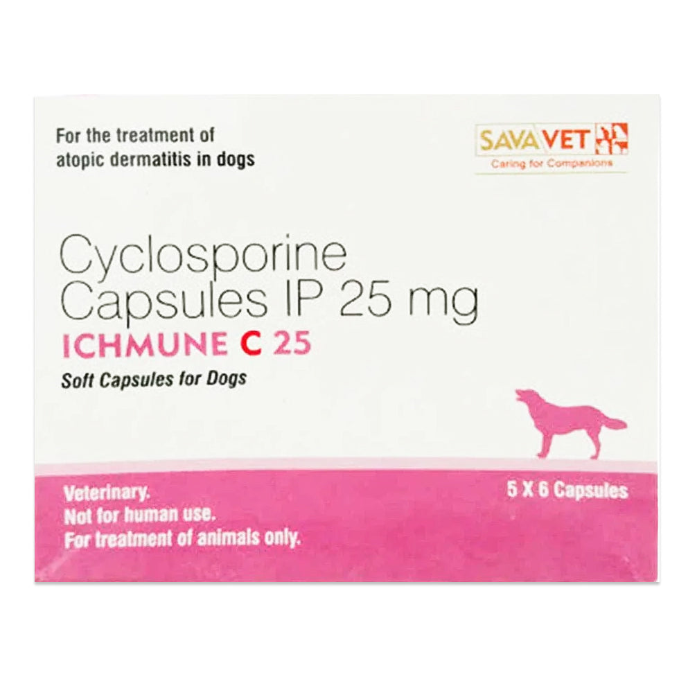 Savavet Ichmune C Cyclosporine Tablet For Dogs 6 Tablets 25Mg