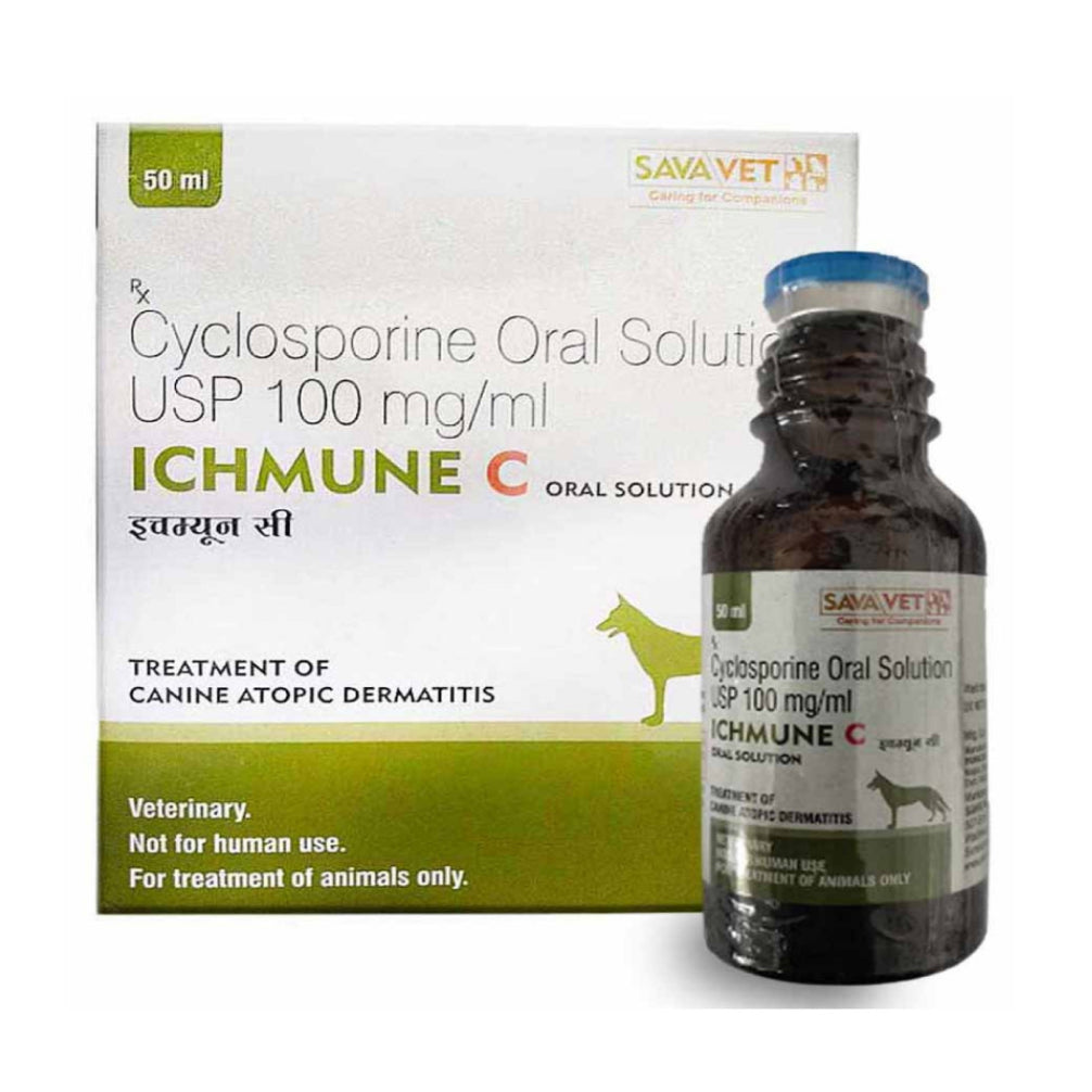 Savavet Ichmune C (Cyclosporine) Oral Solution for Dogs & Cats — detail shot