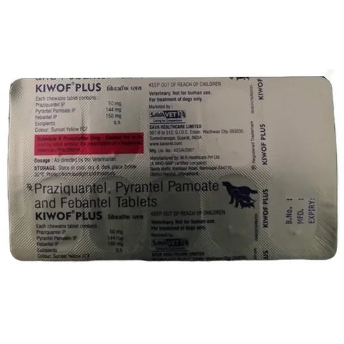 Savavet Kiwof Plus Dog Deworming Tablet — detail shot