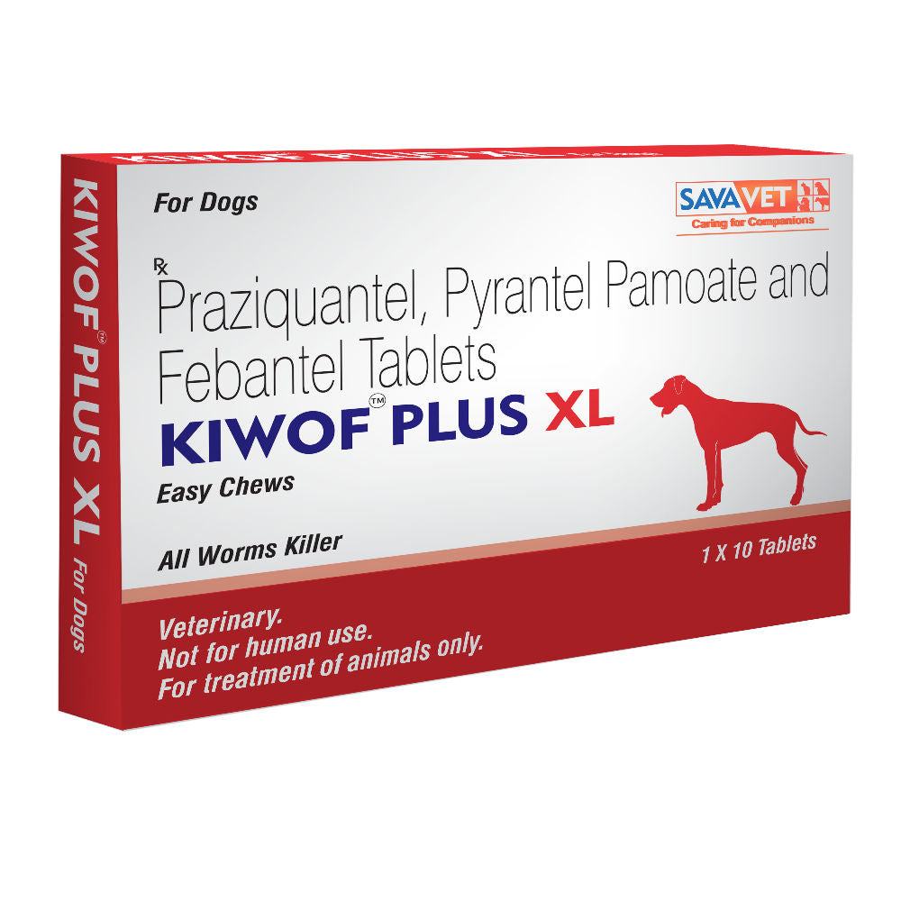 Savavet Kiwof Plus XL Dog Deworming Tablet — side view