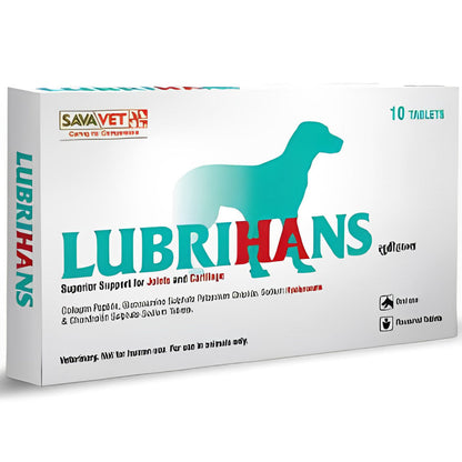 Savavet Lubrihans Joint Support tablet for Dogs — side view