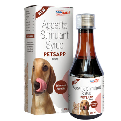 Savavet Petsapp Syrup Appettite Stimulant for Dogs & Cats — side view