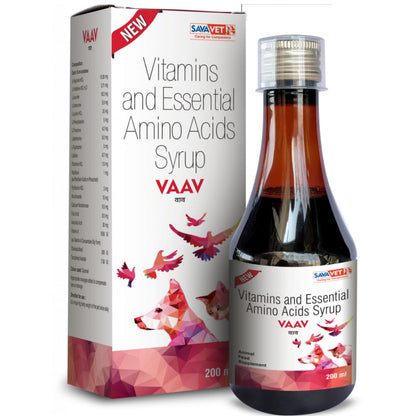 Savavet Vaav Syrup Vitamins & Essential Amino Acids for Pets — side view