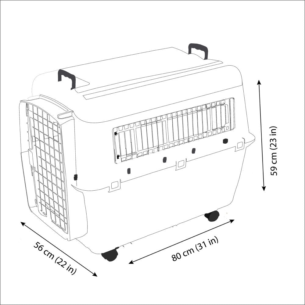 Savic Andes 5 Carrier for Dogs and Cats — side view