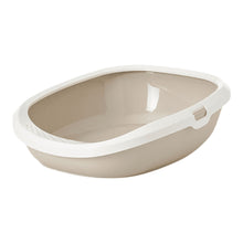 Savic Gizmo Litter Tray With Rim For Cats Mocha
