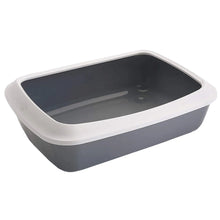 Savic Iriz Litter Tray With Rim For Cats Cold Grey 1