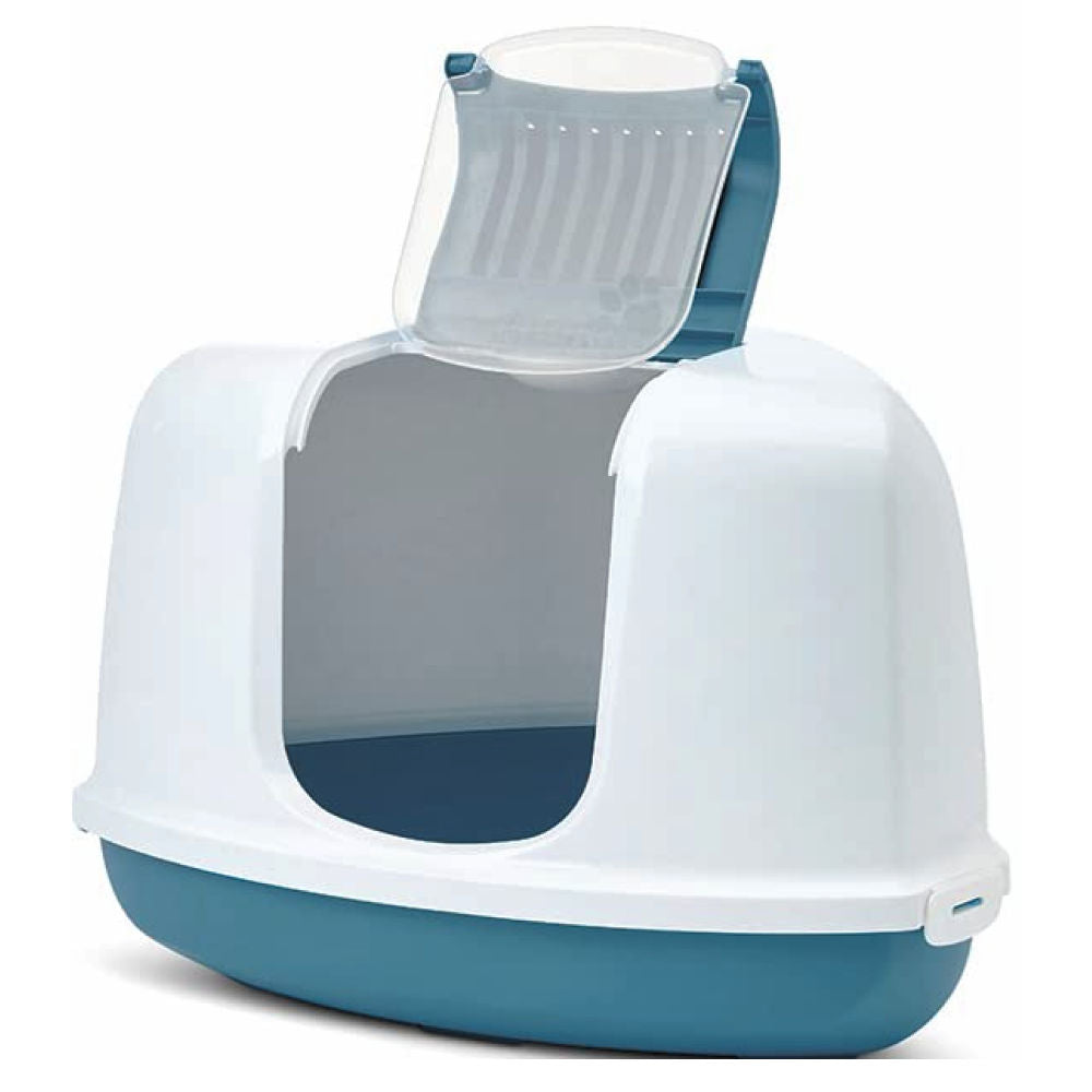 Savic Nestor Corner Toilet Home for Cats — side view