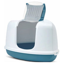 Savic Nestor Corner Toilet Home For Cats White Bluestone - Image 3