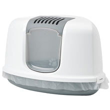 Savic Nestor Corner Toilet Home For Cats White Grey - Image 3