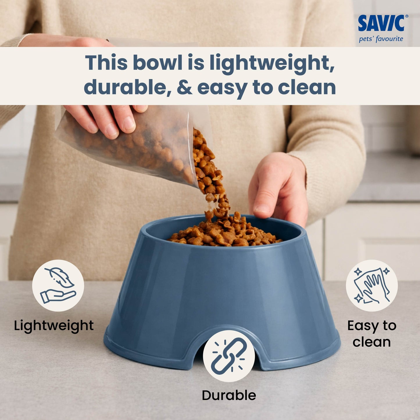 Savic Picnic Cocker Bowl for Dogs and Cats — detail shot