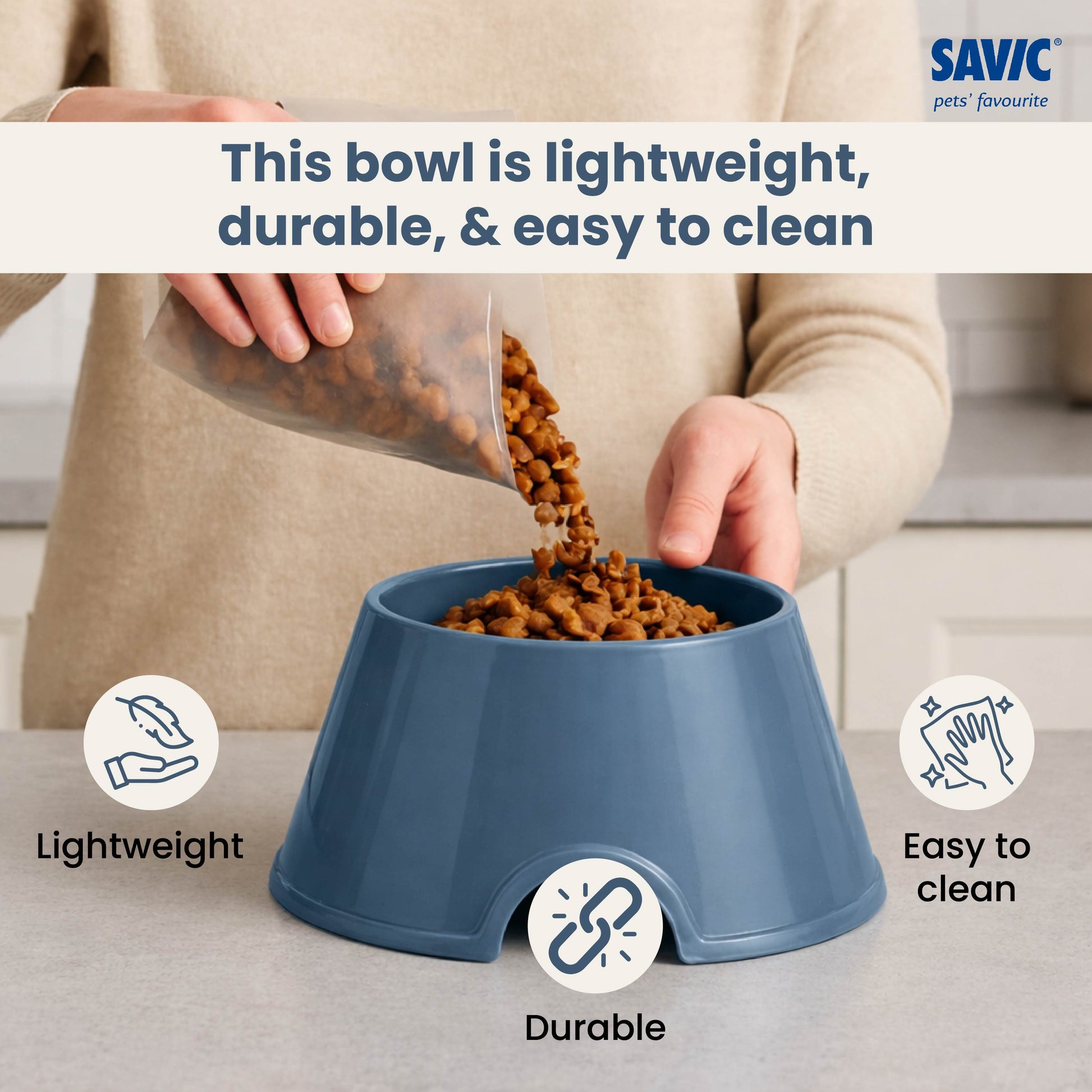 Savic Picnic Cocker Bowl for Dogs and Cats — detail shot