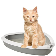 Savic Rincon Corner Litter Tray With Rim For Cats Cold Grey - Image 3