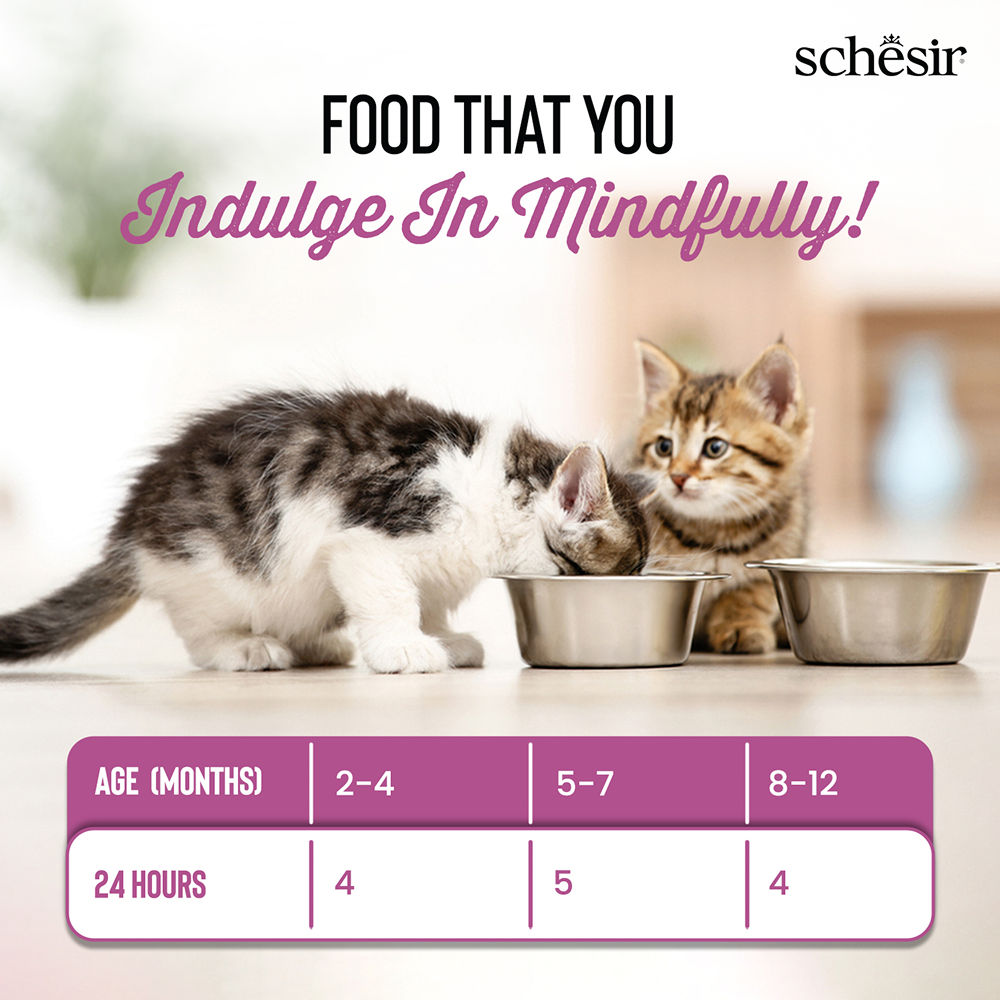 Schesir Baby Chicken and Liver Mousse Kitten Cat Wet Food — detail shot