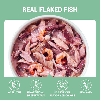 Schesir Tuna In Jelly with Shrimp Adult Cat Wet Food — side view