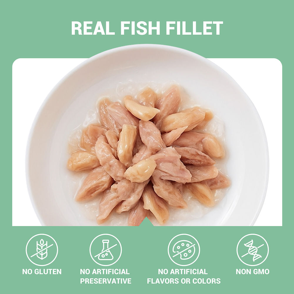 Schesir Tuna Whole Meat Salmon Rice in Jelly Adult Cat Wet Food — side view