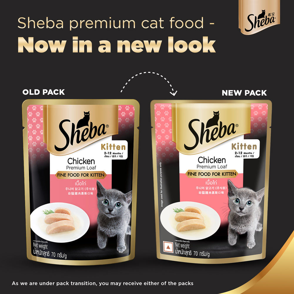 Sheba Chicken Loaf Rich Premium Kitten 2 12 Months Fine Cat Wet Food Bgb - Image 2