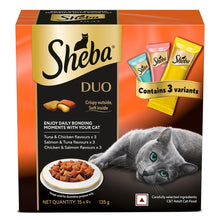 Sheba Duo Contains 3 Variants Tuna Chicken Salmon Tuna Chicken Salmon Crunchy Adult Cat Treats