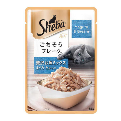 Sheba Maguro & Bream Fish Mix Premium Cat Wet Food — side view