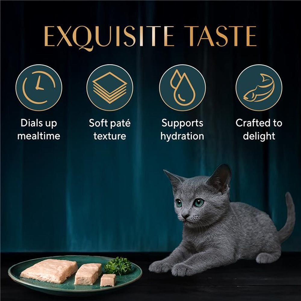 Sheba Maguro Pate Rich Premium Kitten Cat Wet Food — back view