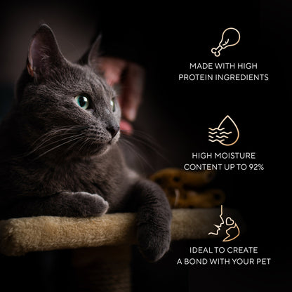 Sheba Melty Spoons Creamy Chicken & Chicken Shred Lickable Creamy Cat Treats — side view