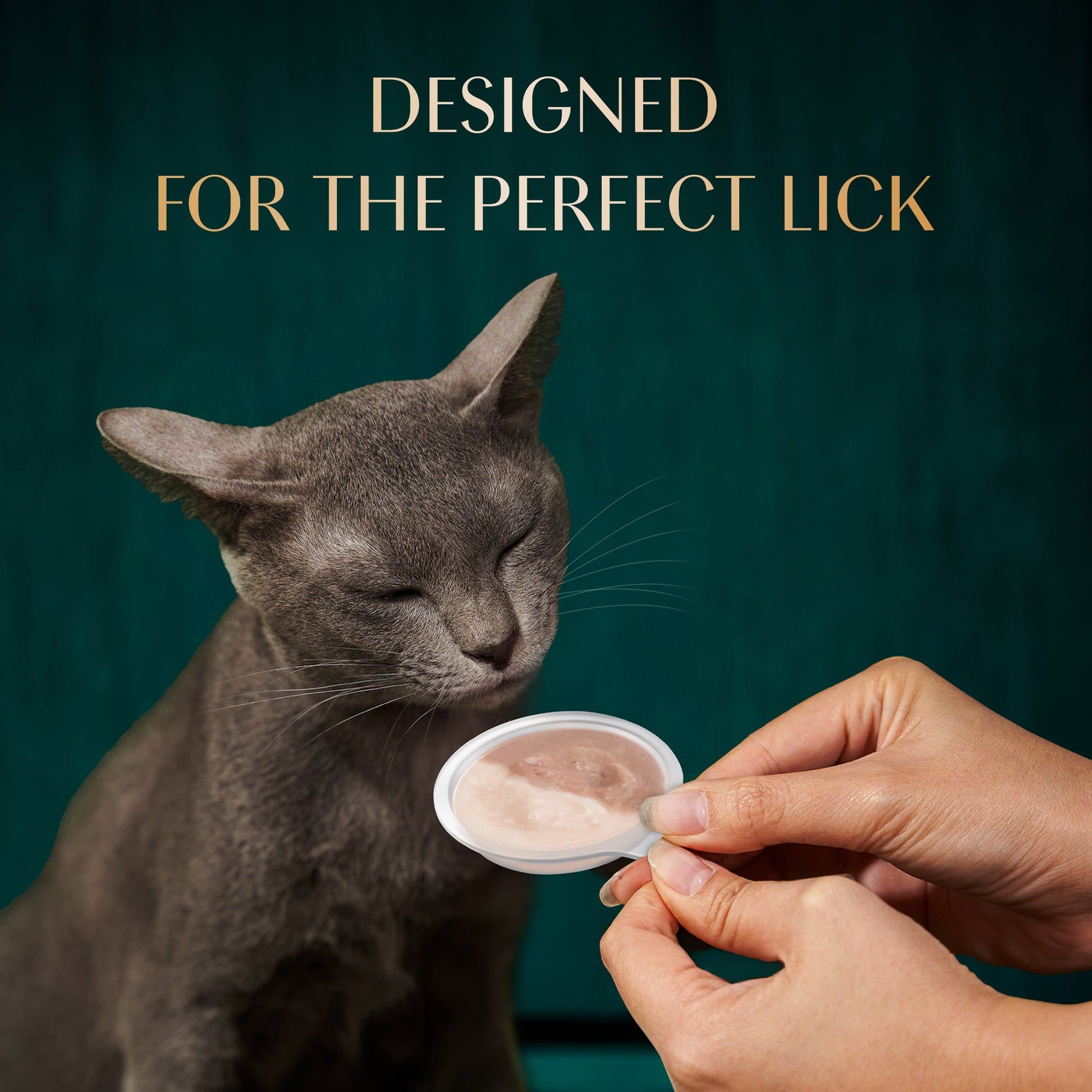 Sheba Melty Spoons Maguro Flavour with Tuna Cream Lickable Creamy Cat Treats — detail shot