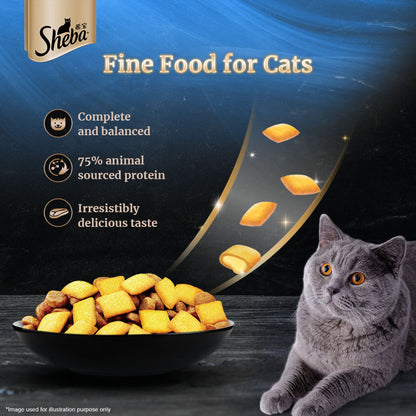 Sheba Salmon Flavour Irresistible All Life Stages Cat Dry Food Bgb - Image 4