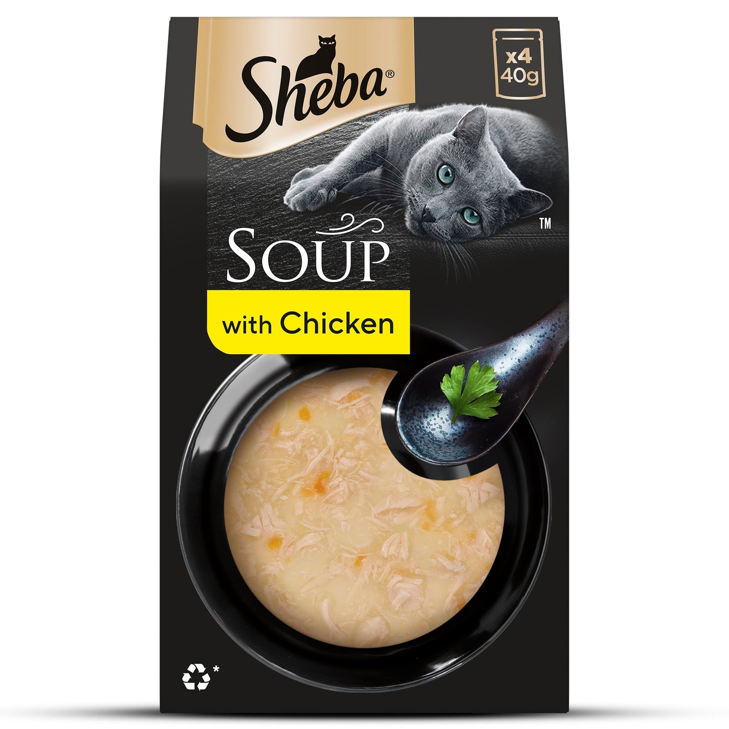 Sheba Soup With Chicken Adult Cat Wet Food