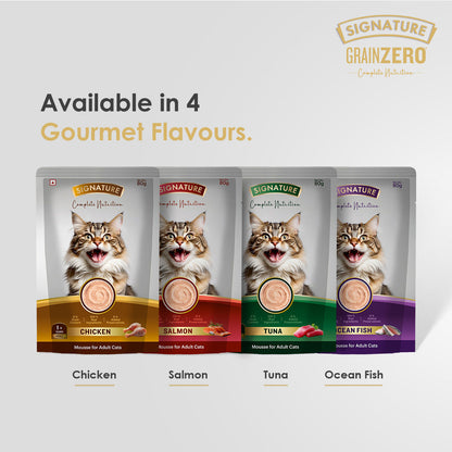 Signature Grain Zero Chicken Mousse Adult Cat Wet Food — side view