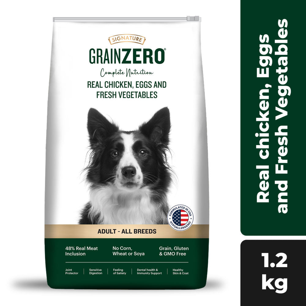 Signature Grain Zero Real Chicken Egg And Vegetables Mother And Puppy Starter Dog Dry Food Copy