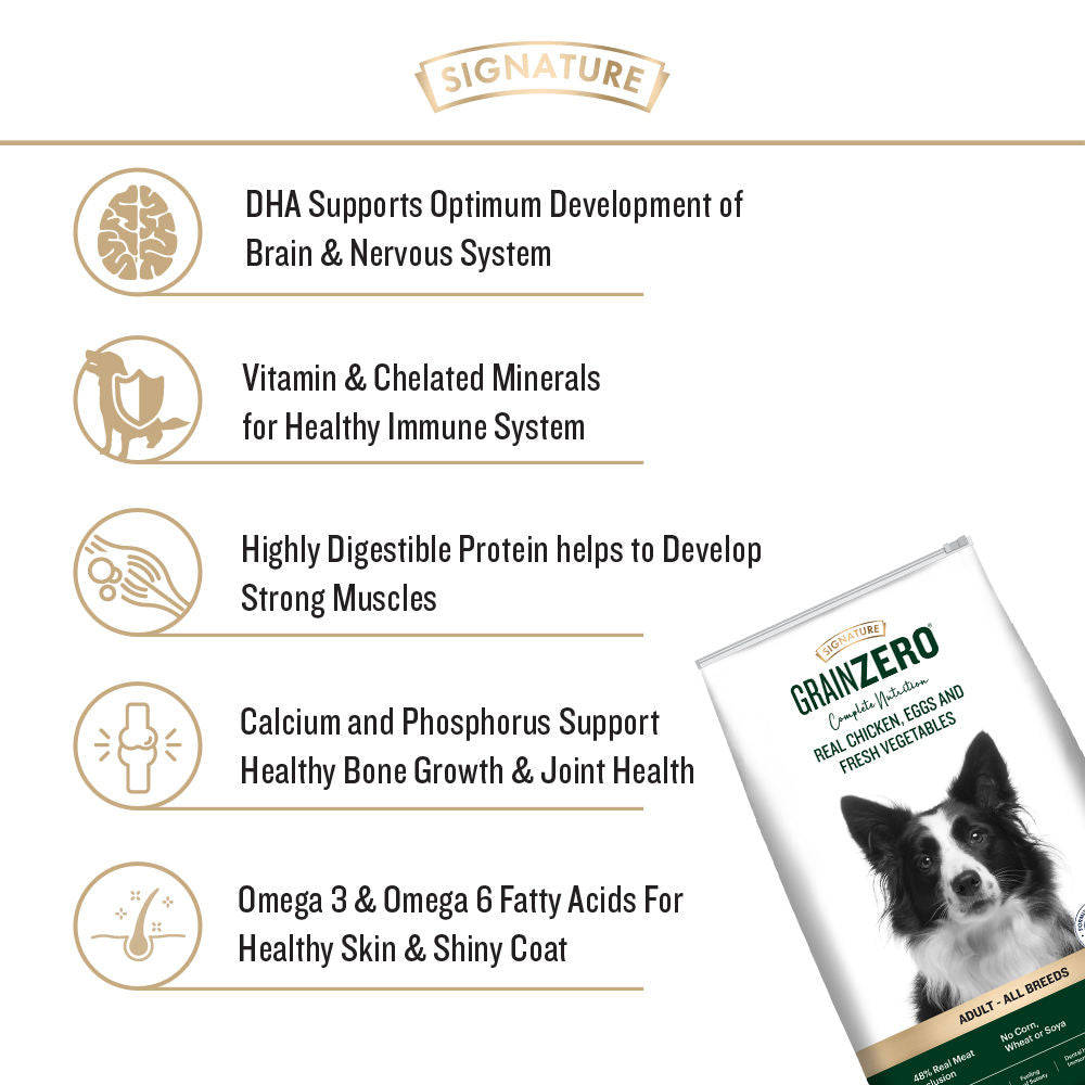 Signature Grain Zero Real Chicken Egg And Vegetables Mother And Puppy Starter Dog Dry Food Copy - Image 3