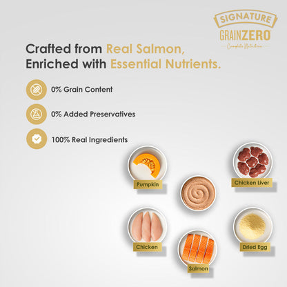 Signature Grain Zero Salmon Mousse Adult Cat Wet Food — detail shot