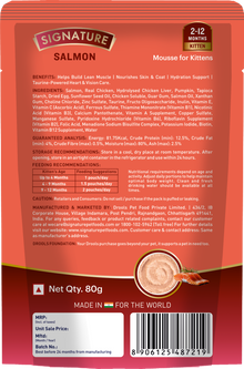 Signature Grain Zero Salmon Mousse Kitten Cat Wet Food - Image 2