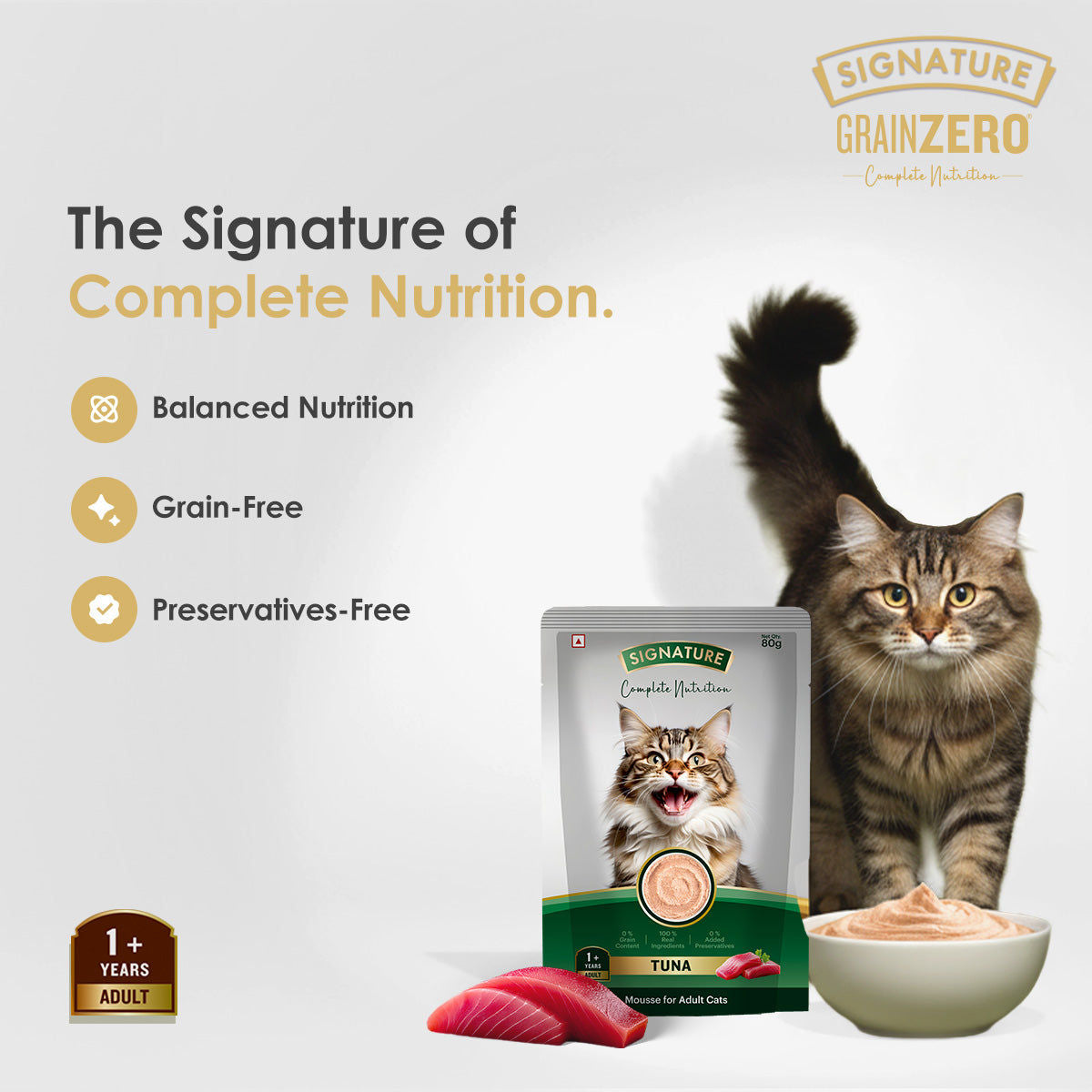 Signature Grain Zero Tuna Mousse Adult Cat Wet Food — back view