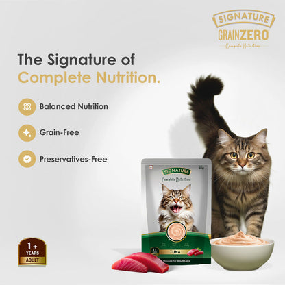 Signature Grain Zero Tuna Mousse Adult Cat Wet Food — back view