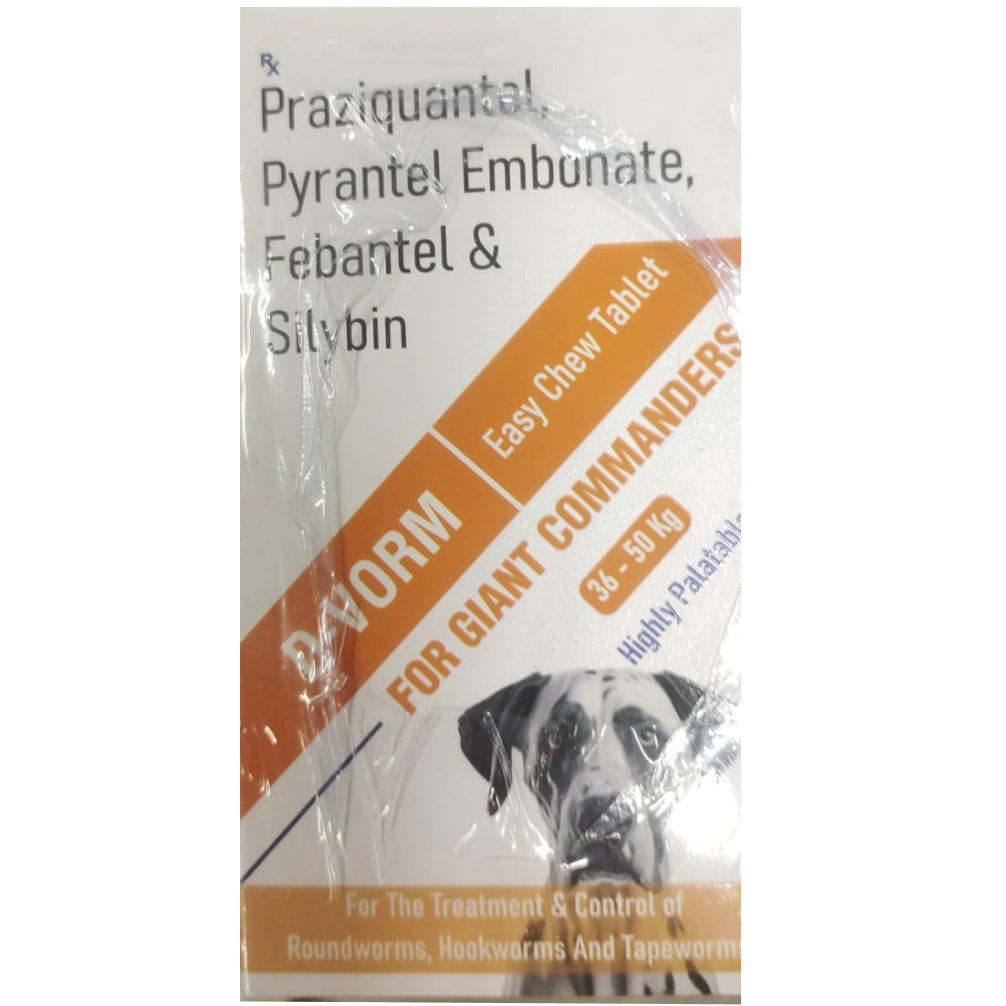 Sihil D Vorm Tablets Adult Dogs 36 To 50Kg For Dogs
