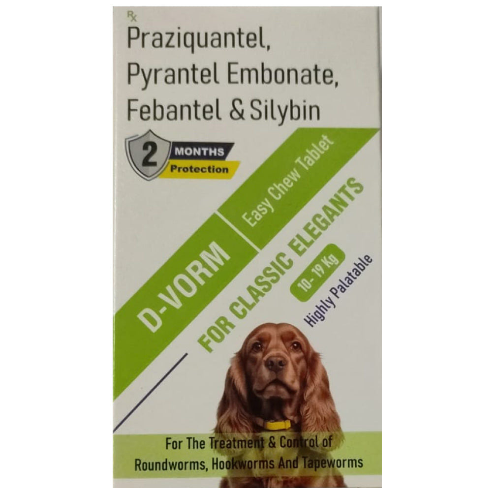 Sihil D Vorm Tablets Adult Dogs 10 To 19Kg For Dogs