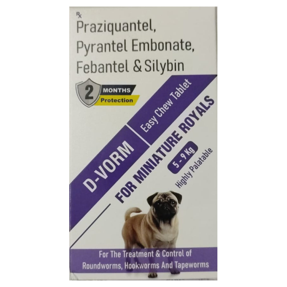 Sihil D Vorm Tablets Adult Dogs 5 To 9Kg For Dogs