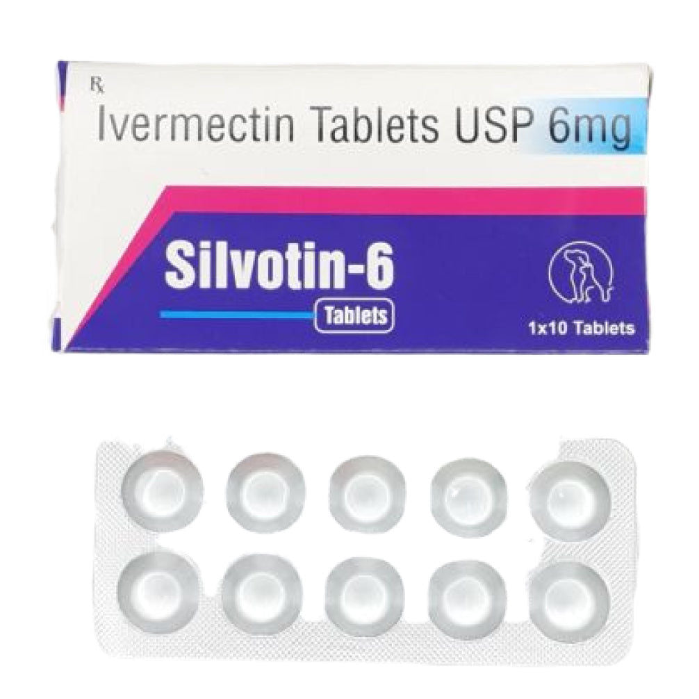 Sihil Silvotin Ivermectin 6Mg Tablets For Dogs Cats