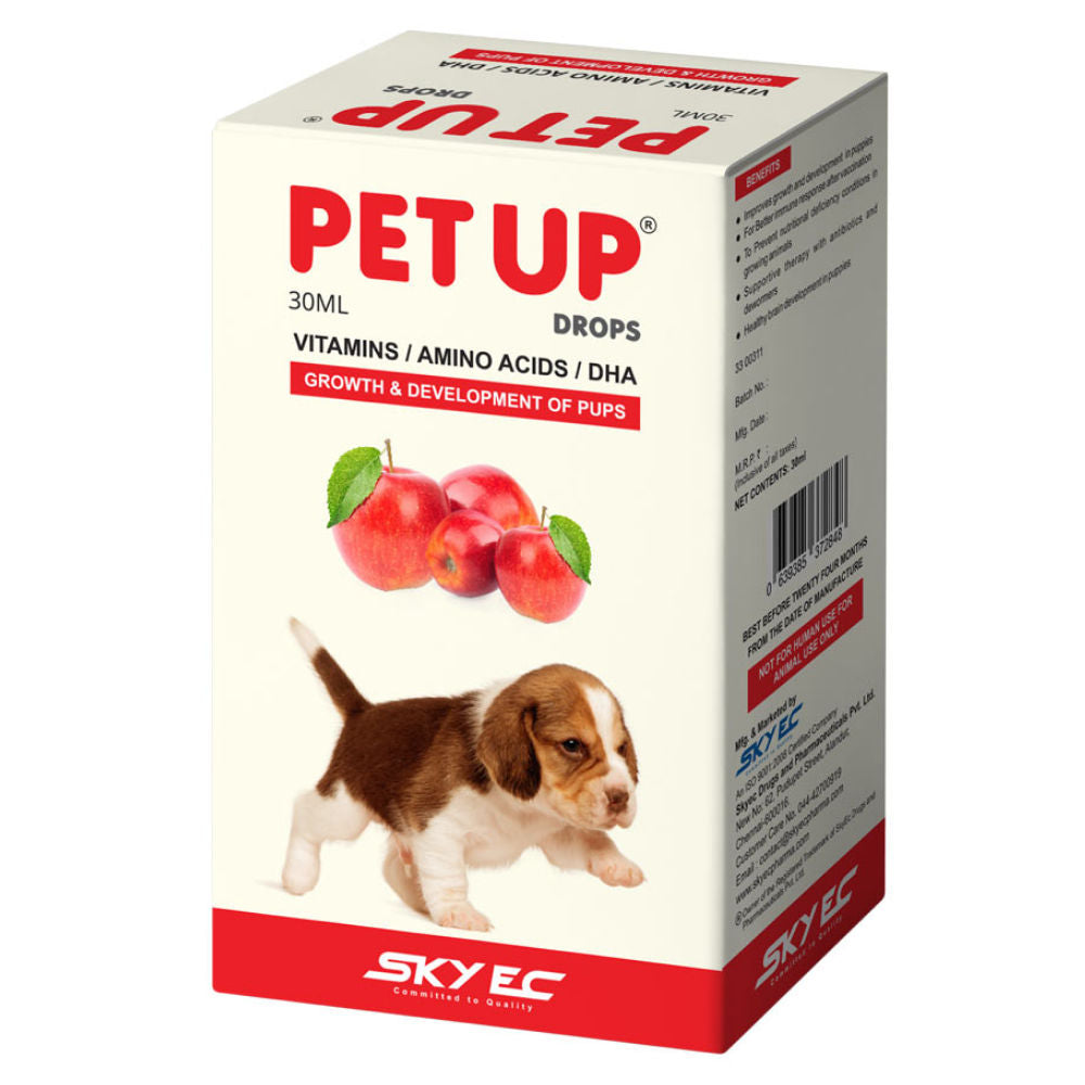 Skyec Petup Drops Multi Vitamin Supplement for Puppies and Kitten — side view