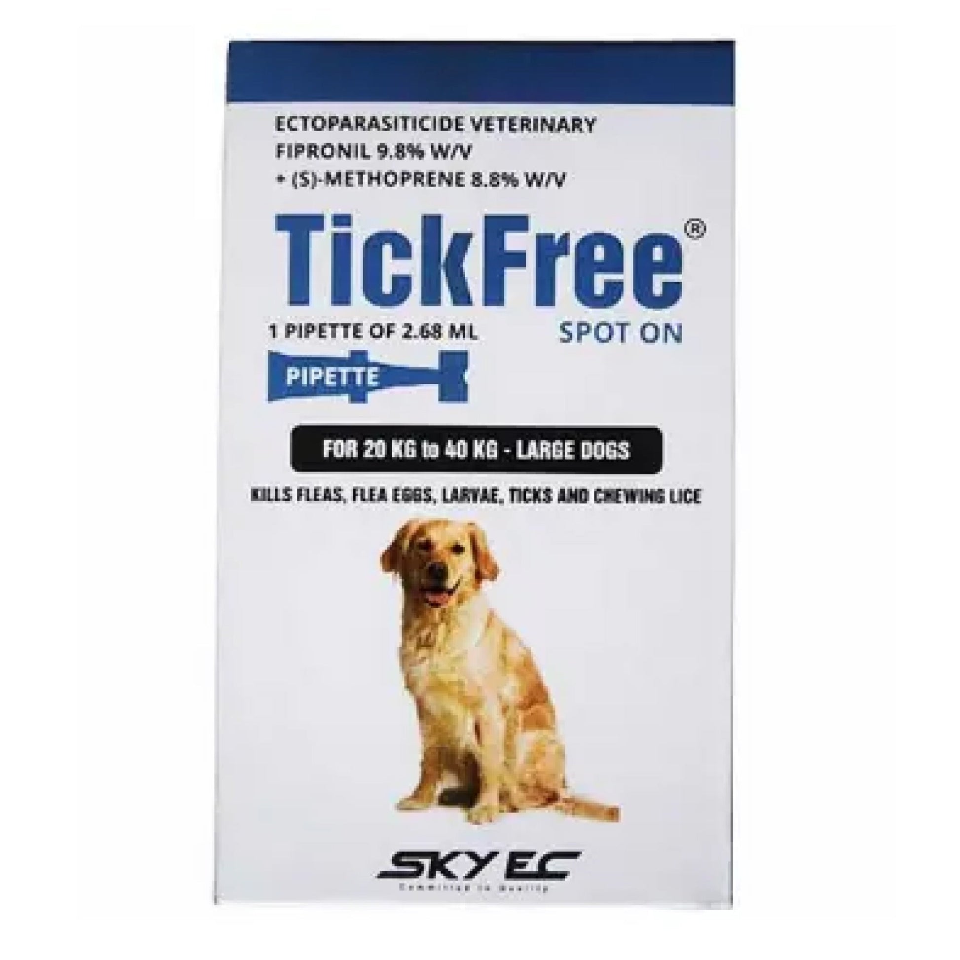 skyec-tick-free-tick-and-flea-control-spot-on-for-dogs 20-40kg